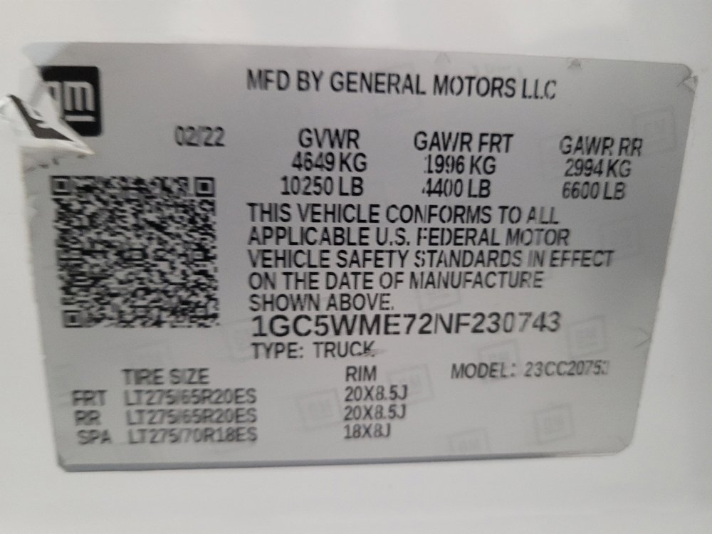Used 2022 Chevrolet Silverado 2500 Custom w/ Custom Value Package RWD image 33