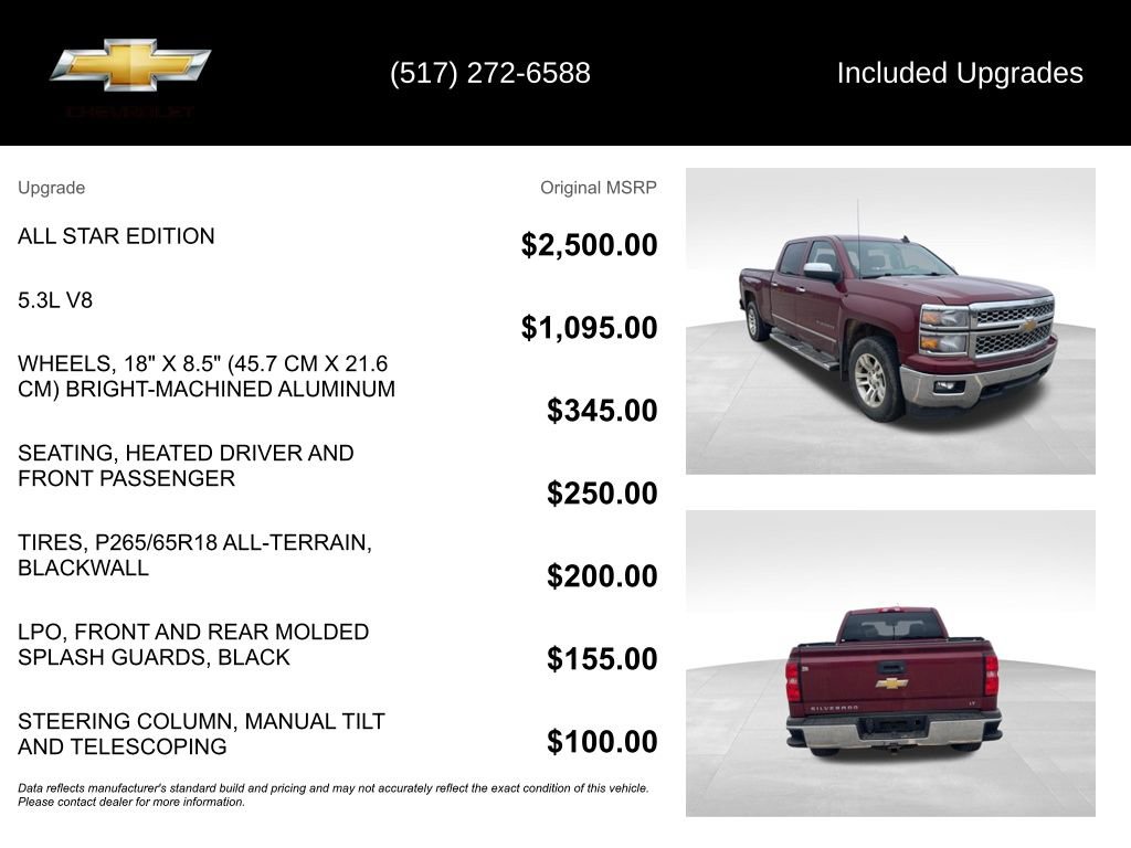 Used 2015 Chevrolet Silverado 1500 LT w/ All Star Edition image 5