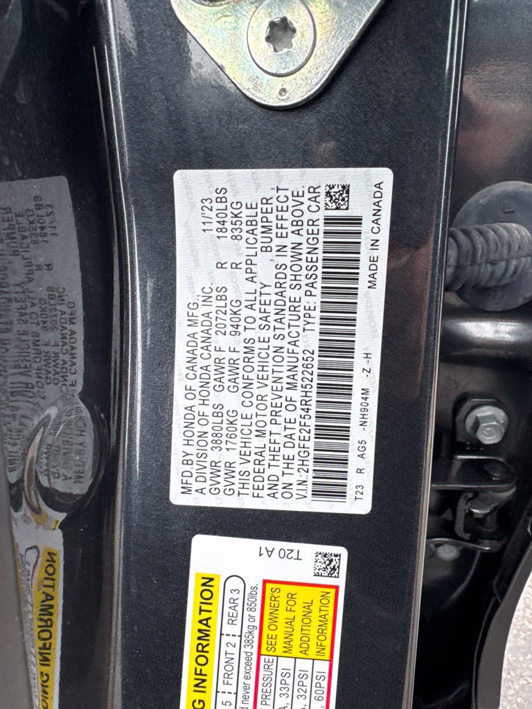 Certified 2024 Honda Civic Sport image 24
