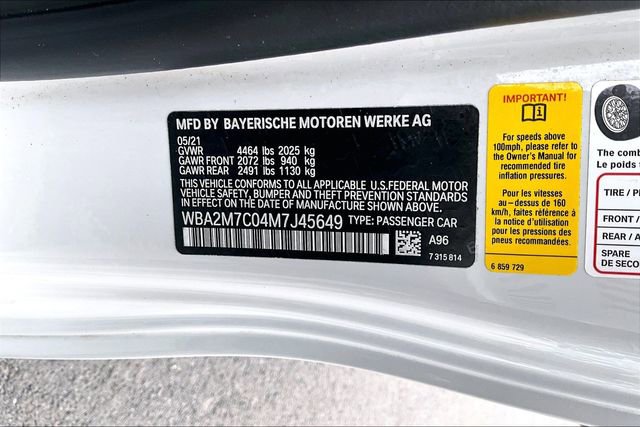 Used 2021 BMW 230i Convertible w/ M Sport Package image 35