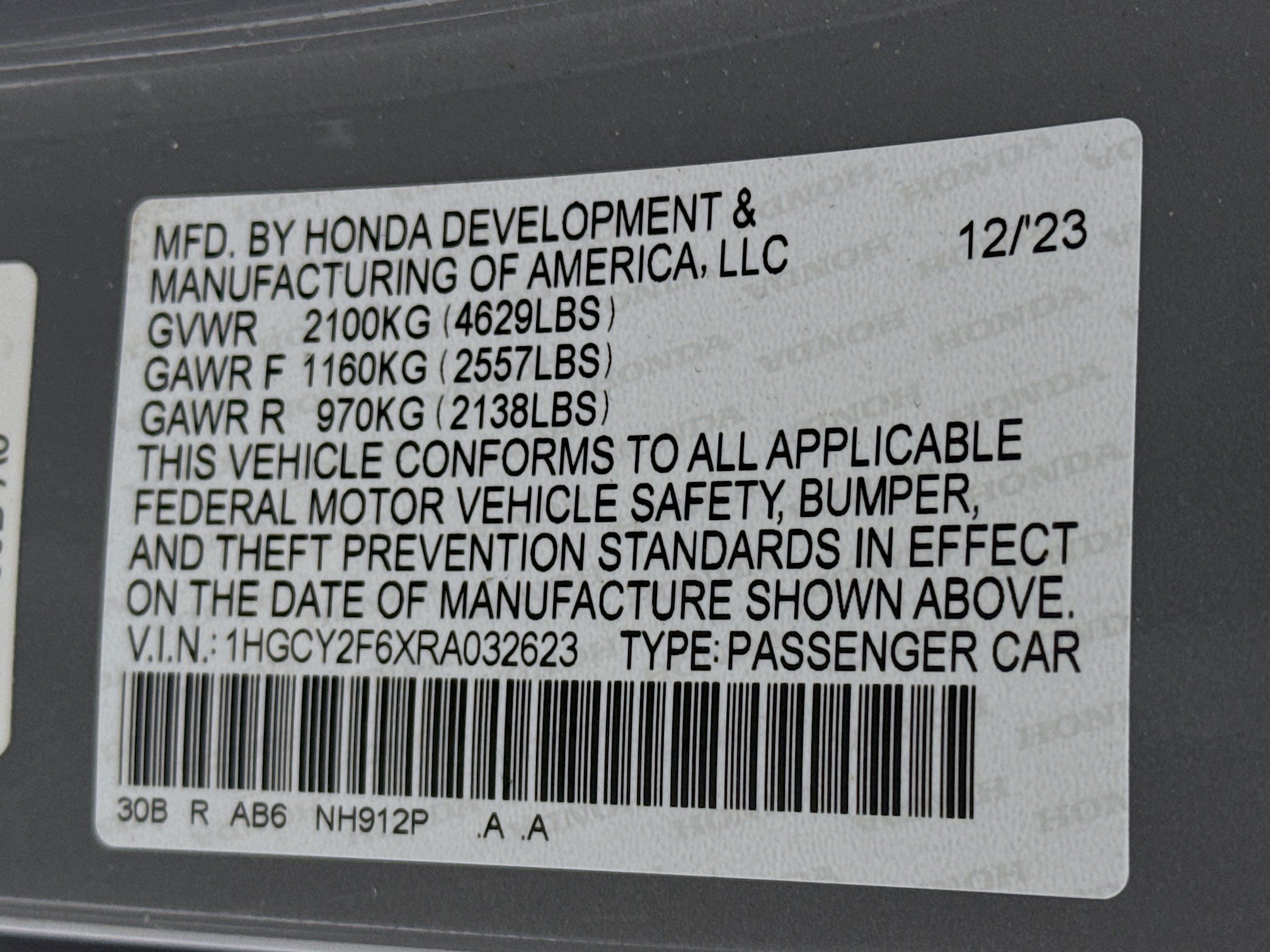 Certified 2024 Honda Accord EX-L image 31