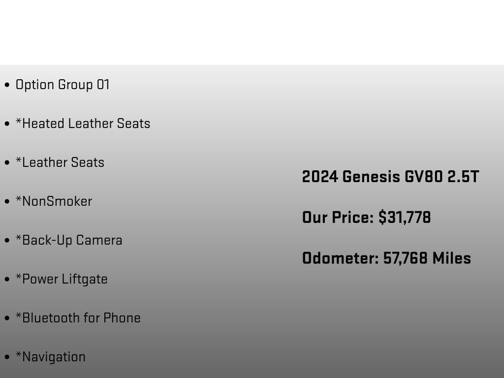 Used 2024 Genesis GV80 2.5T image 6