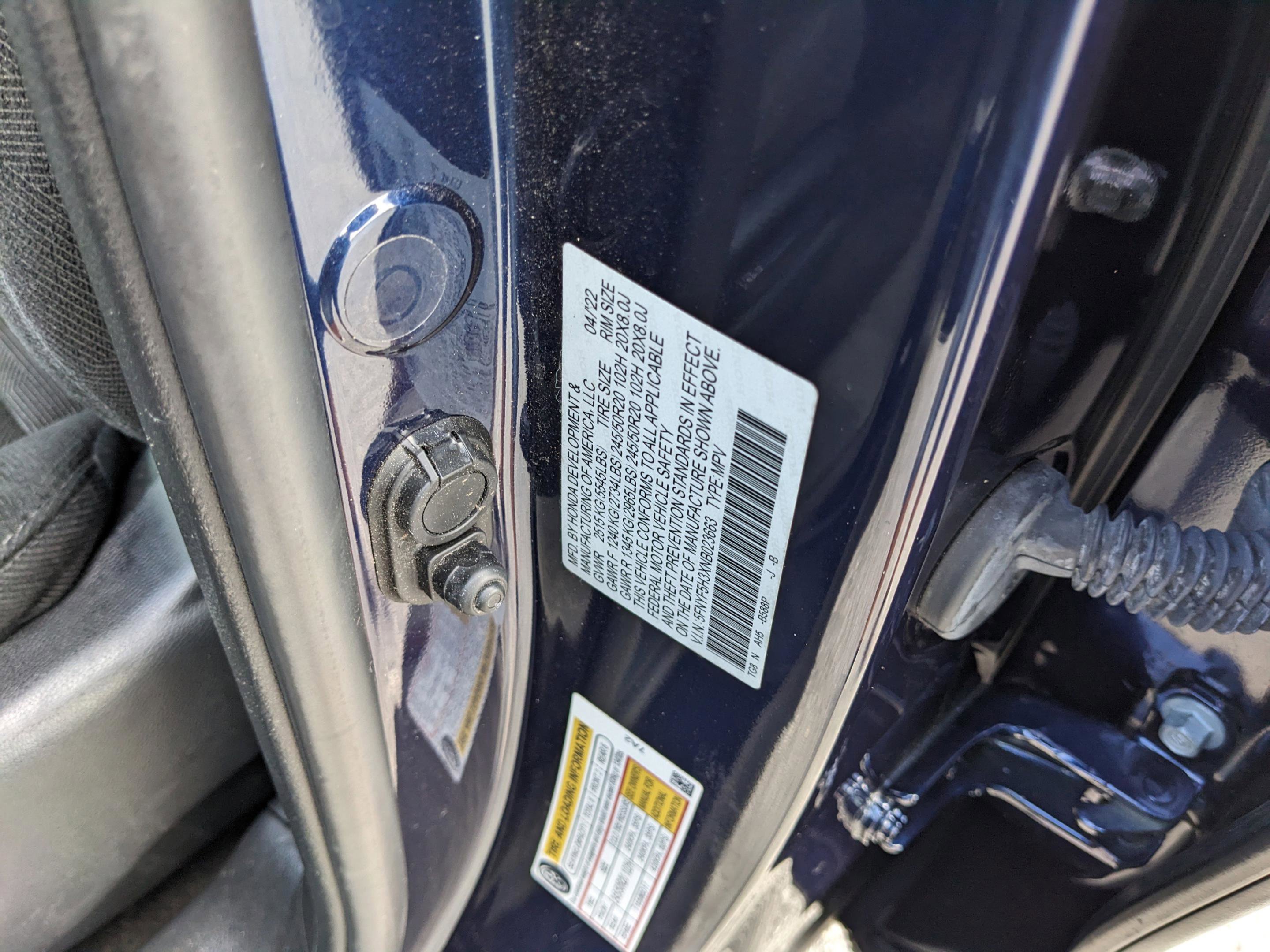 Used 2022 Honda Pilot Sport image 35