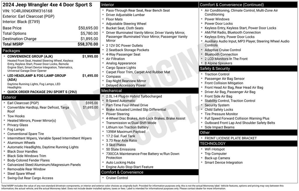 Used 2024 Jeep Wrangler Unlimited w/ Convenience Group image 43