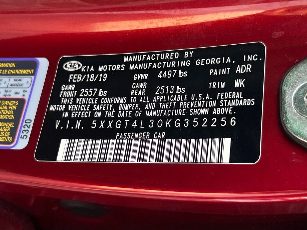 Used 2019 Kia Optima S w/ S Panoramic Sunroof Package image 31