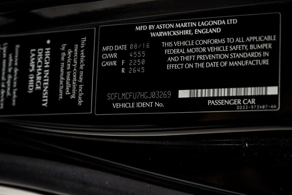 Used 2017 Aston Martin Vanquish Coupe image 54