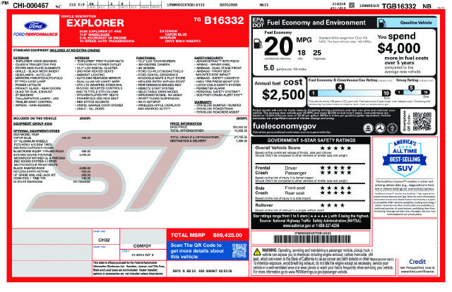 New 2026 Ford Explorer ST w/ Sun And Sound Package AWD/4WD image 25