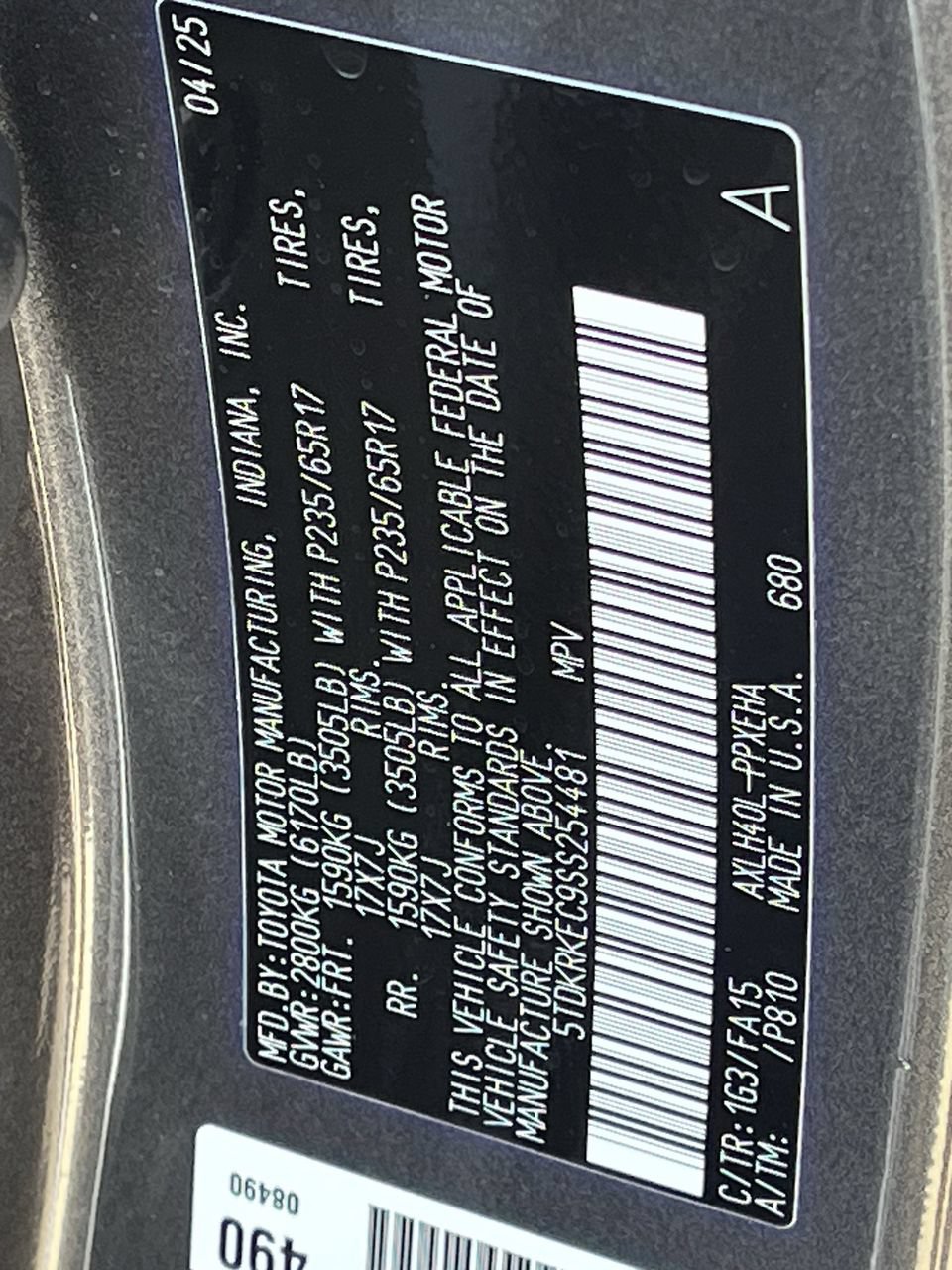 Used 2025 Toyota Sienna LE FWD image 29