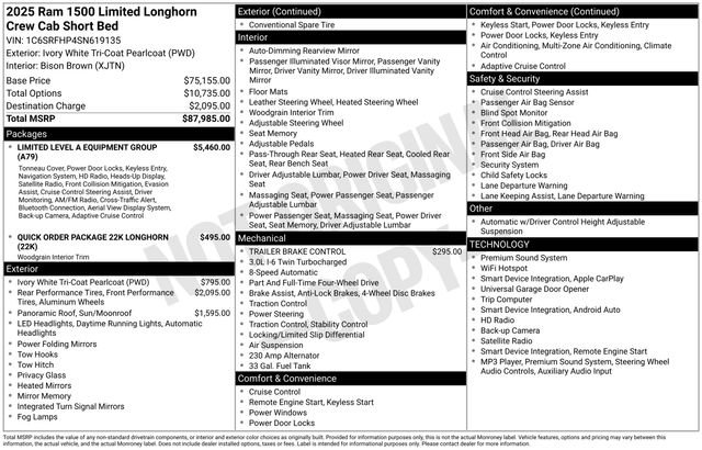 Used 2025 RAM 1500 Limited AWD/4WD image 19