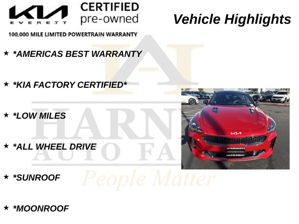 Certified 2022 Kia Stinger GT2 AWD/4WD image 9