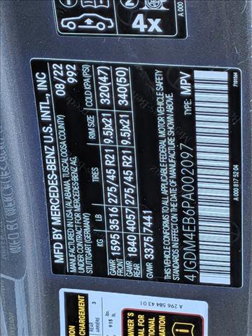 Used 2023 Mercedes-Benz EQS 580 4MATIC SUV image 25