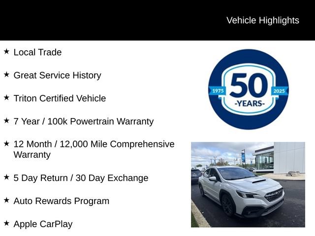 Used 2022 Subaru WRX GT w/ Popular Package #2A AWD/4WD image 5