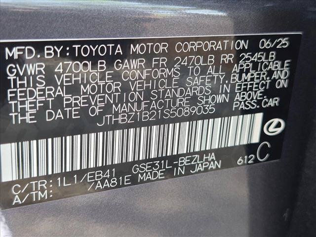 Certified 2025 Lexus IS 350 F Sport RWD image 15