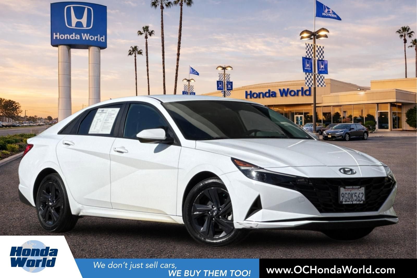 Used 2021 Hyundai Elantra Blue