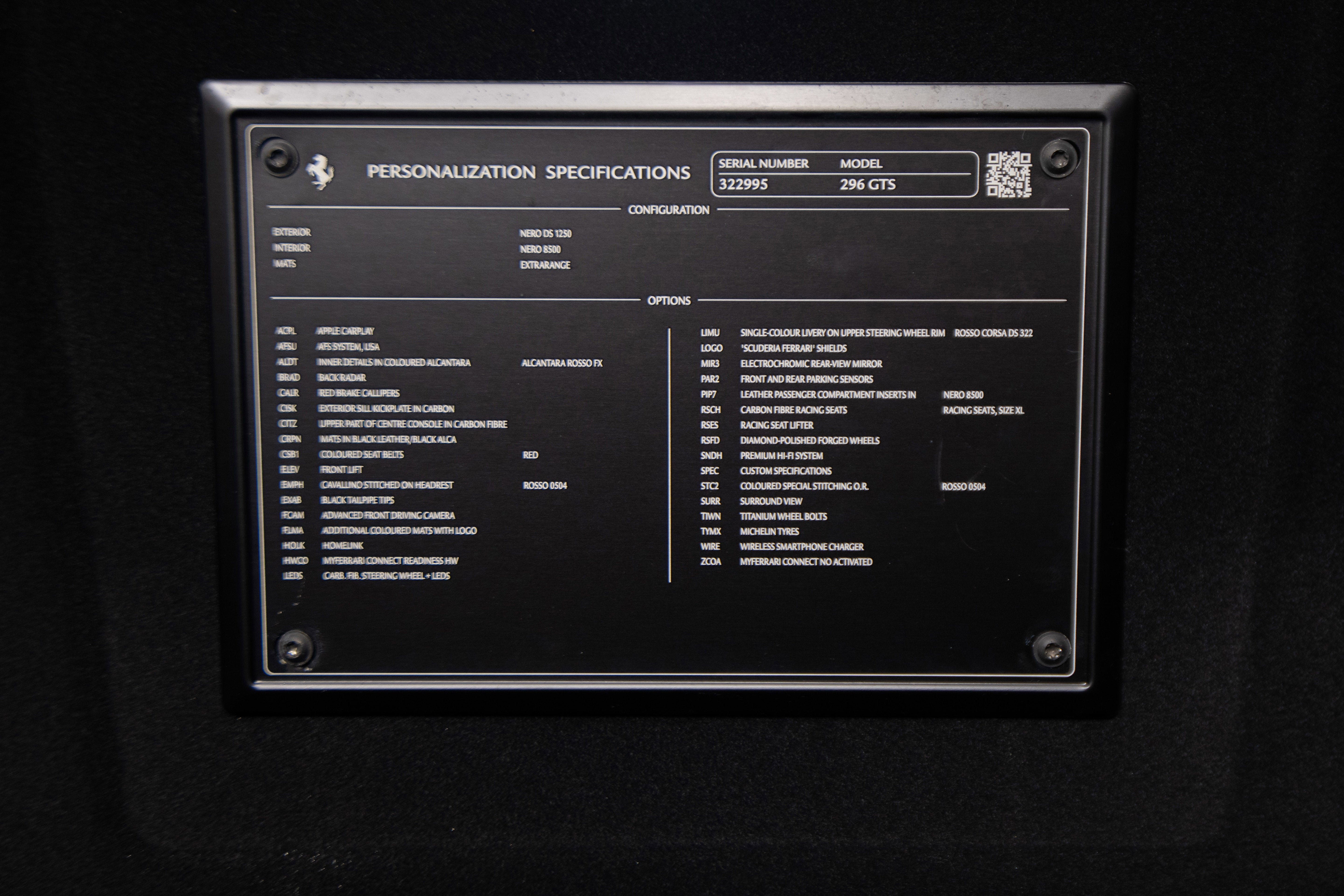 Certified 2025 Ferrari 296 GTS image 20