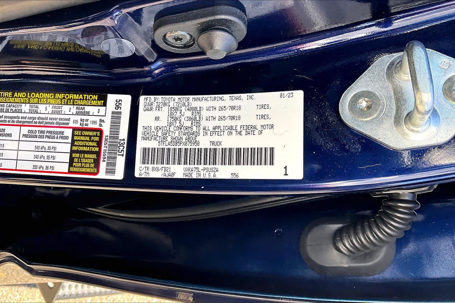 Used 2023 Toyota Tundra SR5 w/ SR5 Convenience Package AWD/4WD image 36