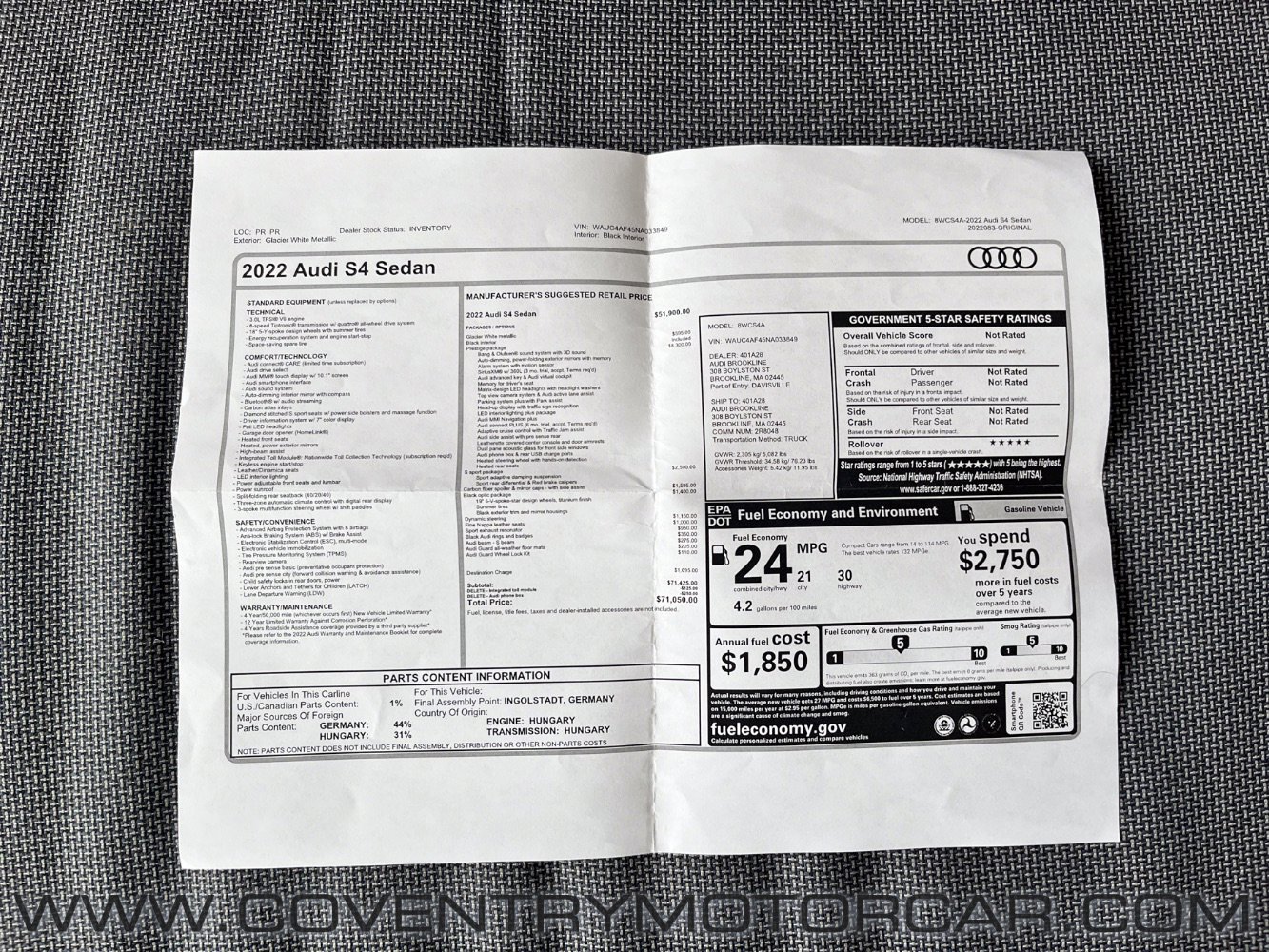 Used 2022 Audi S4 Prestige w/ Prestige Package image 17