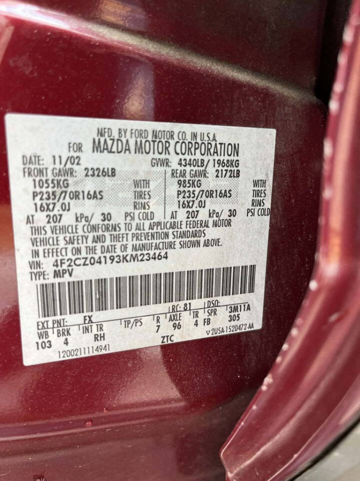 Used 2003 MAZDA Tribute LX FWD image 20
