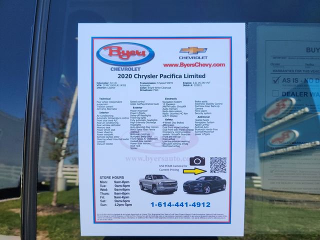 Used 2020 Chrysler Pacifica Limited image 13