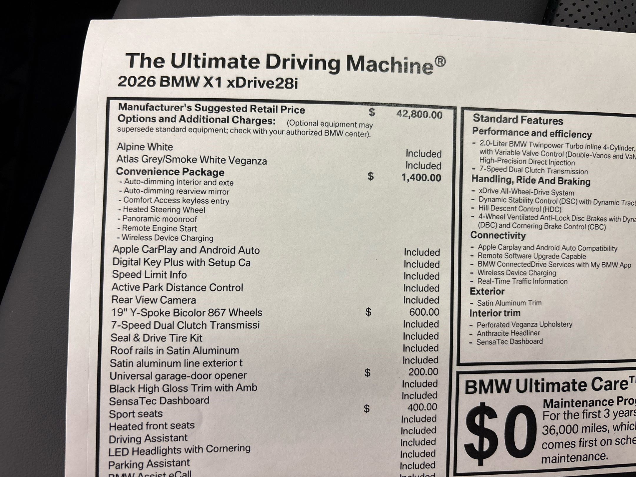 New 2026 BMW X1 xDrive28i w/ Convenience Package image 35
