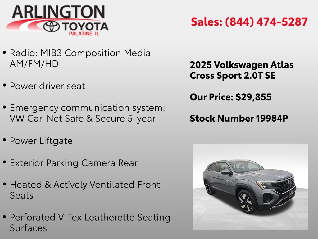 Used 2025 Volkswagen Atlas Cross Sport SE image 3