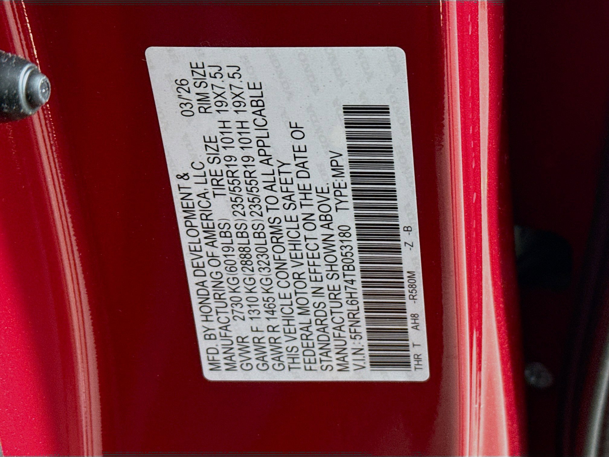 New 2026 Honda Odyssey Sport-L image 40