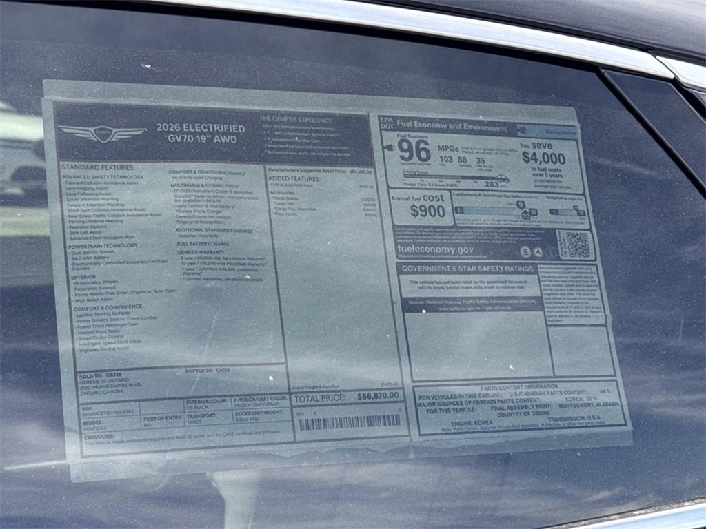 New 2026 Genesis Electrified GV70 image 17