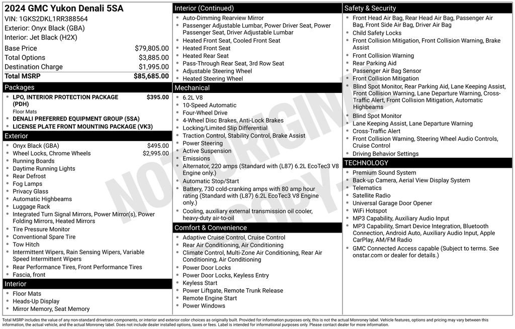 Used 2024 GMC Yukon Denali AWD/4WD image 41