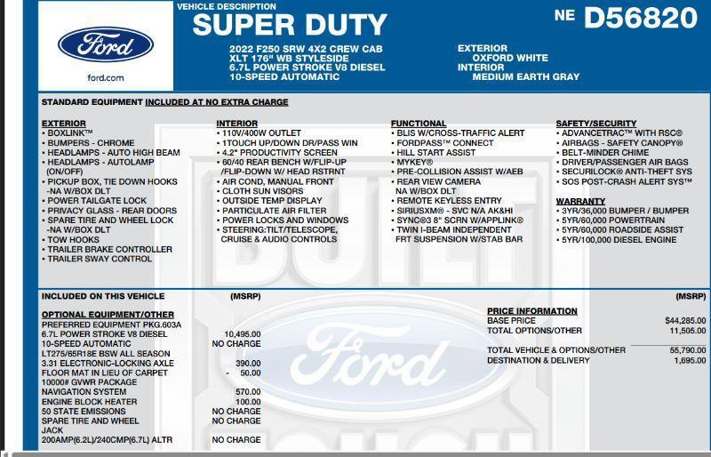 Used 2022 Ford F250 XLT RWD image 2