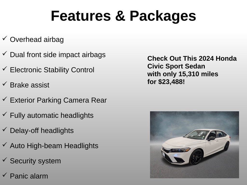 Certified 2024 Honda Civic Sport image 16