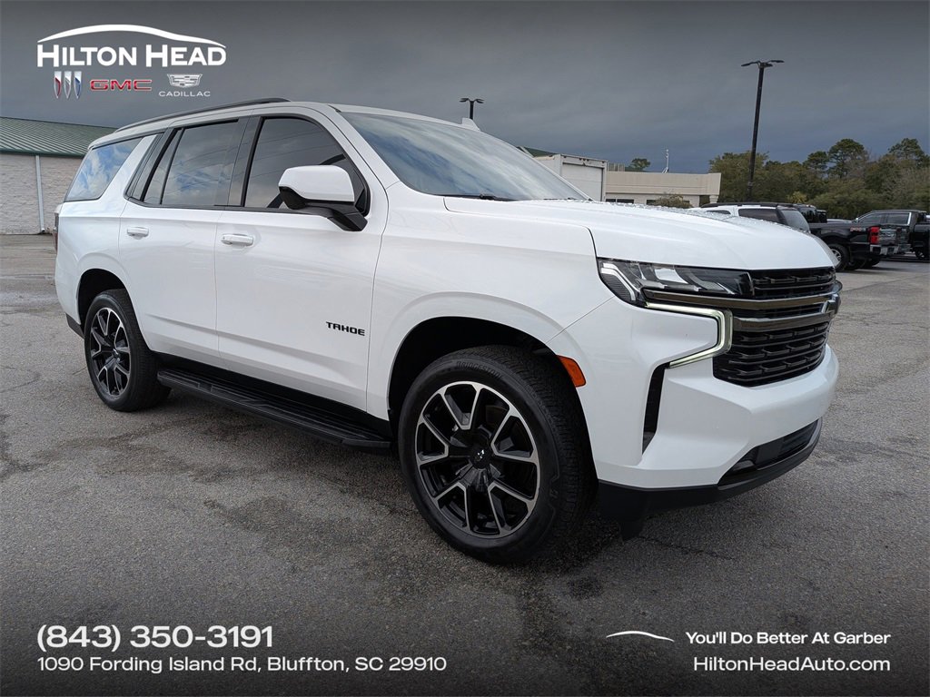 Used 2021 Chevrolet Tahoe RST w/ Rear Media and Nav Package image 1