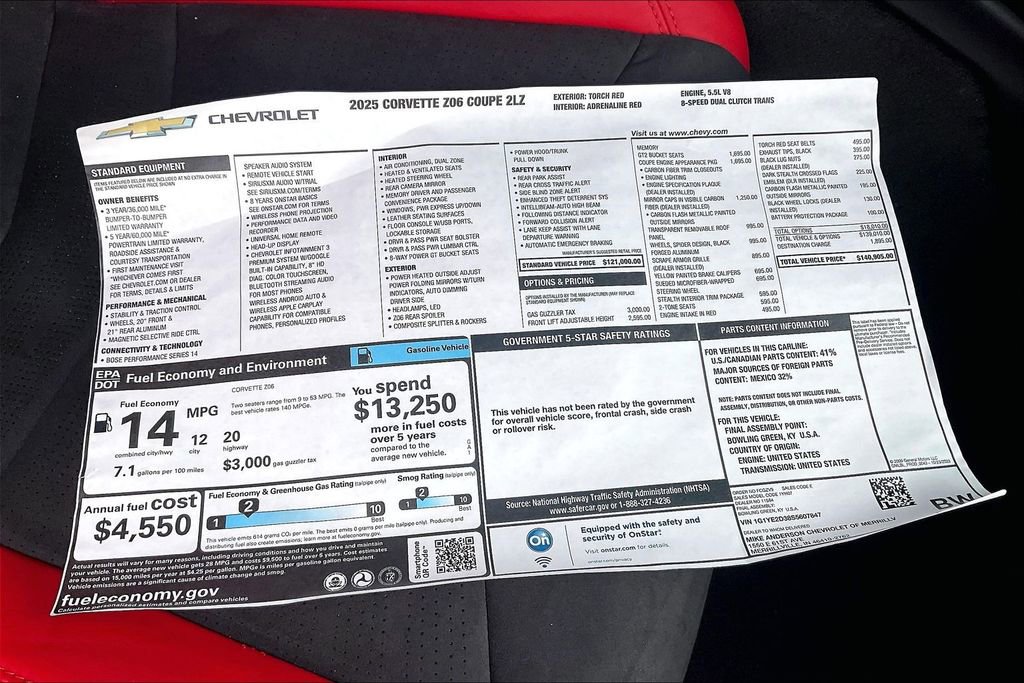 New 2025 Chevrolet Corvette Z06 image 15