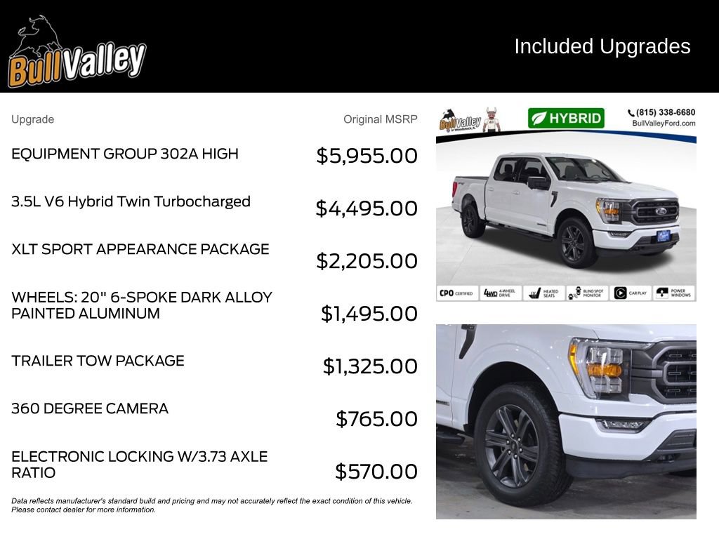 Certified 2023 Ford F150 XLT w/ Equipment Group 302A High image 11