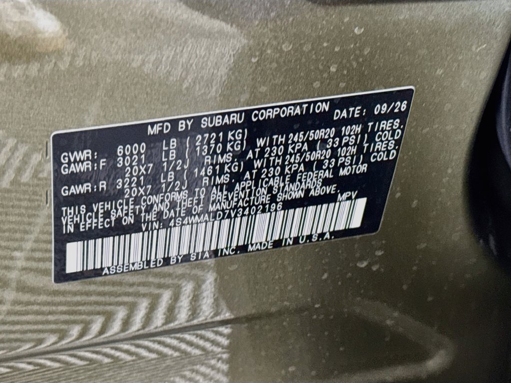 New 2027 Subaru Ascent Onyx Edition AWD/4WD image 35
