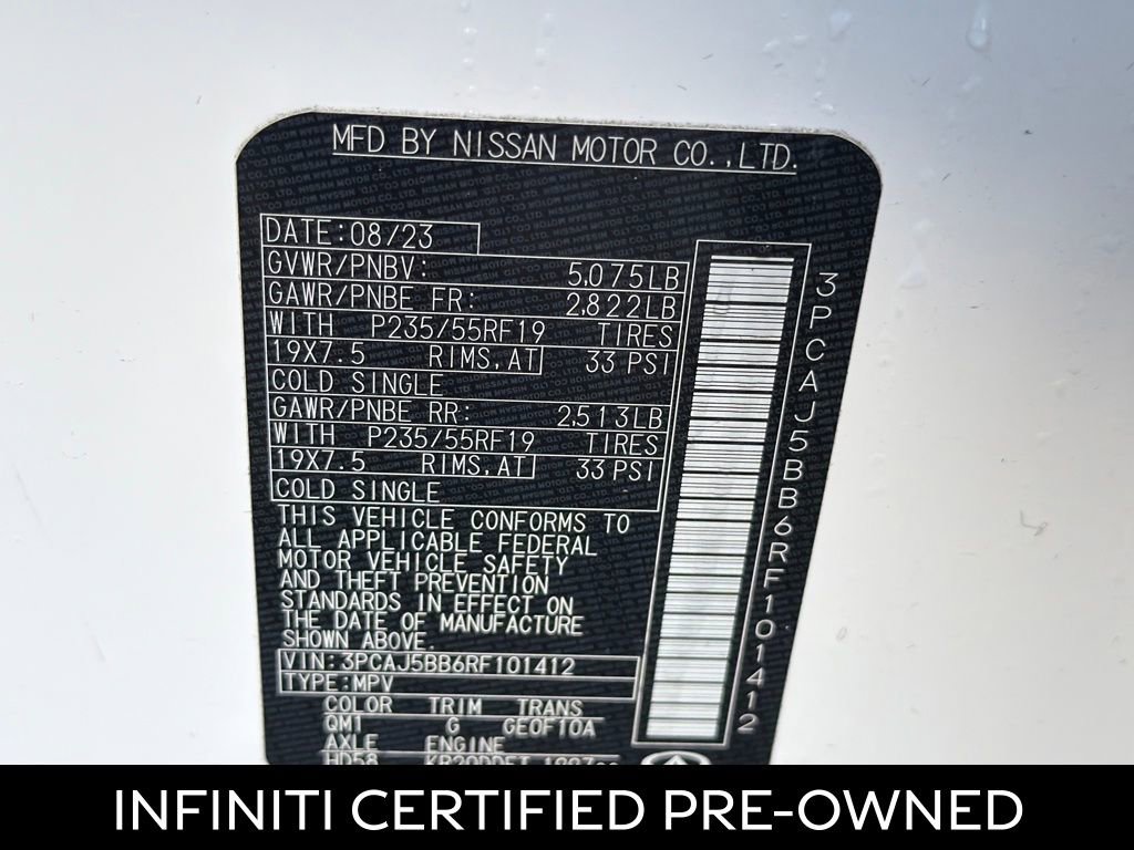 Certified 2024 INFINITI QX50 Luxe w/ Accent Package image 27