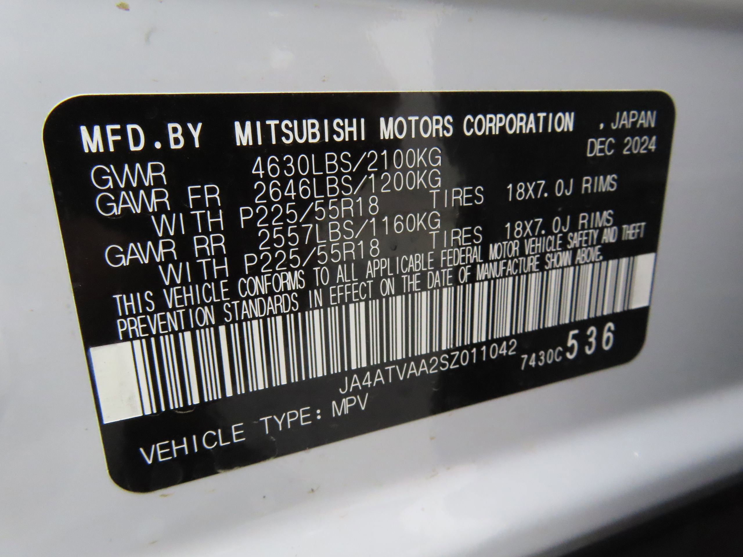 New 2025 Mitsubishi Eclipse Cross LE image 26