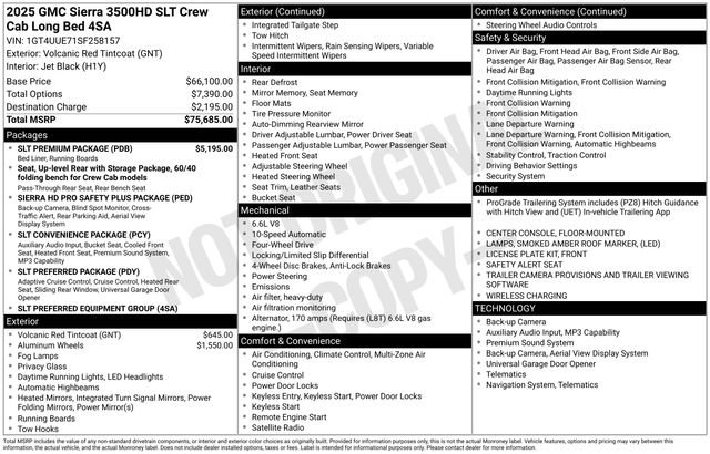 Used 2025 GMC Sierra 3500 SLT w/ SLT Premium Package AWD/4WD image 39