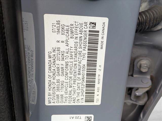 Used 2022 Honda Civic Sport image 24