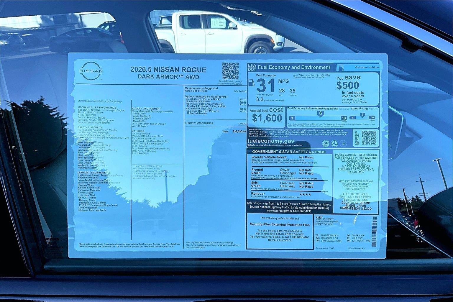 New 2026 Nissan Rogue Dark Armor AWD/4WD image 15