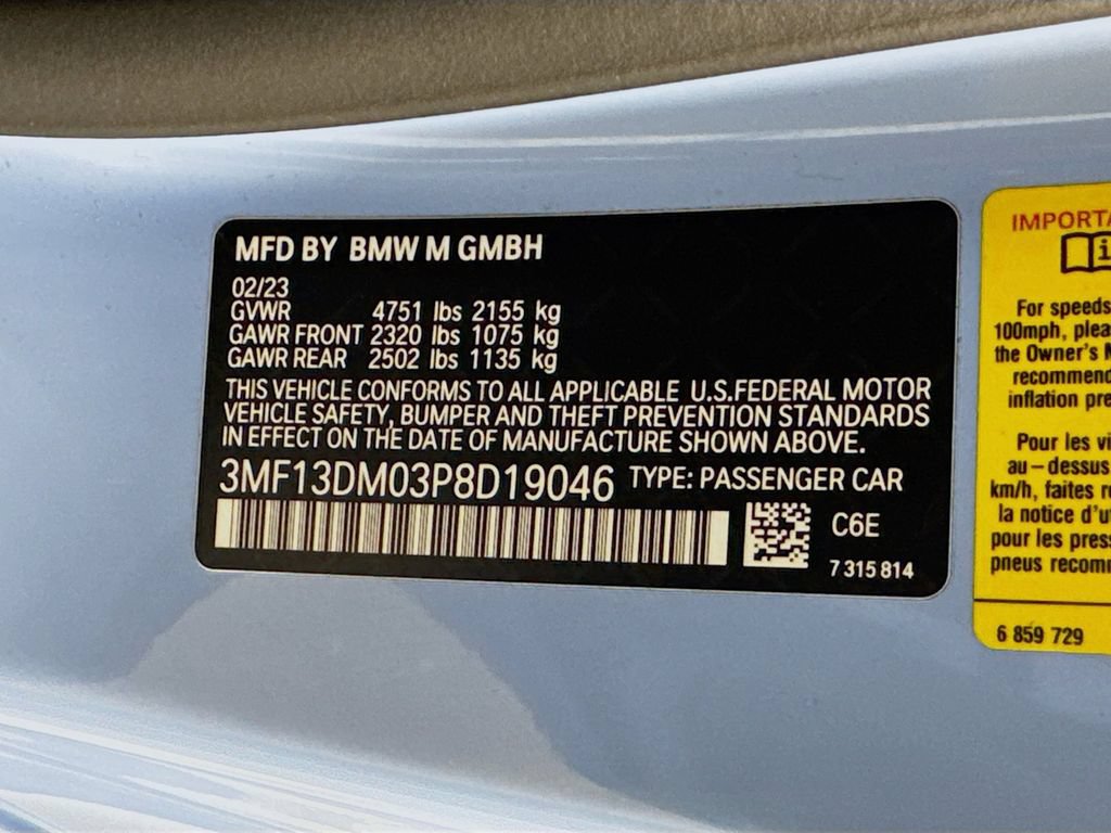 Used 2023 BMW M2 w/ Lighting Package RWD image 52