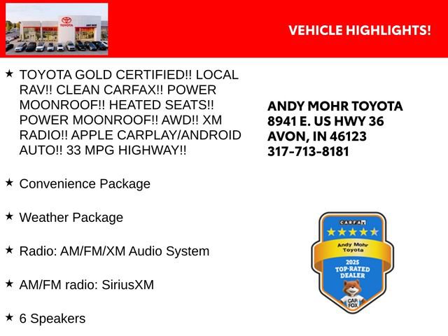 Certified 2025 Toyota RAV4 XLE w/ Convenience Package AWD/4WD image 2