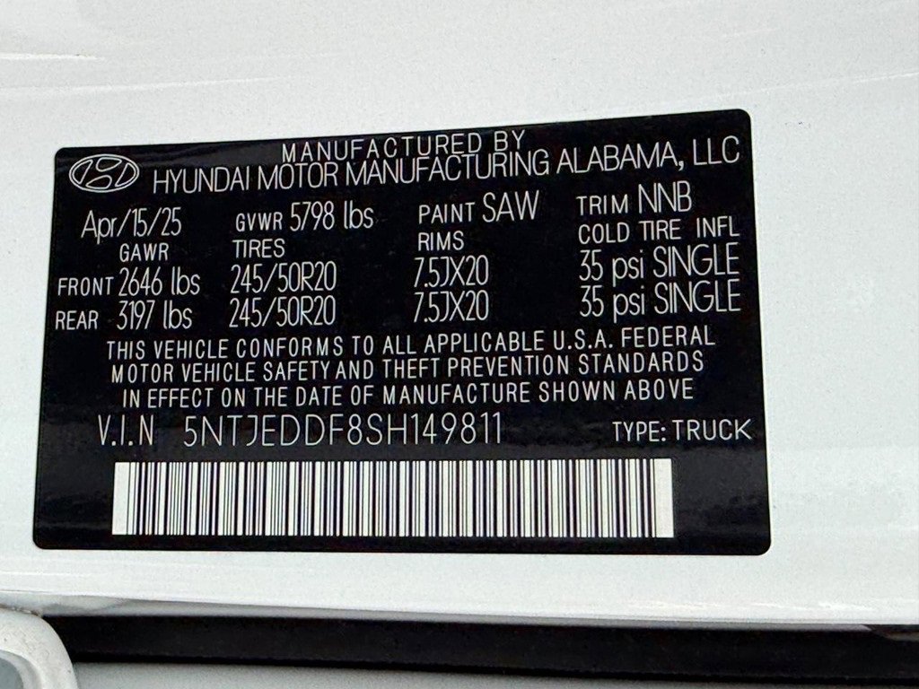 New 2025 Hyundai Santa Cruz Limited image 20