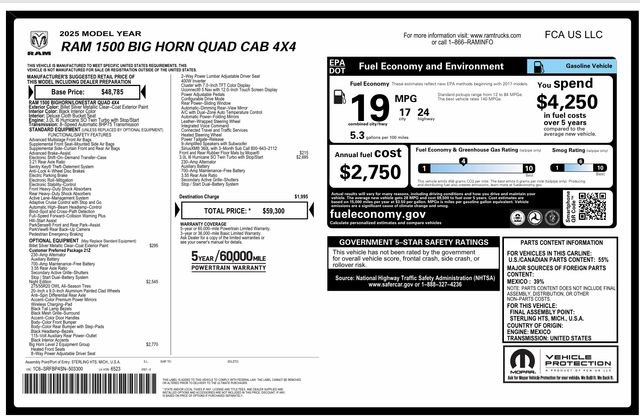 Used 2025 RAM 1500 Big Horn