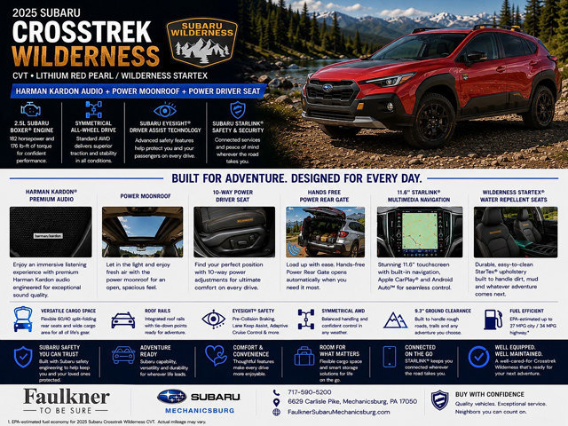 Certified 2025 Subaru Crosstrek 2.5i Wilderness AWD/4WD image 2