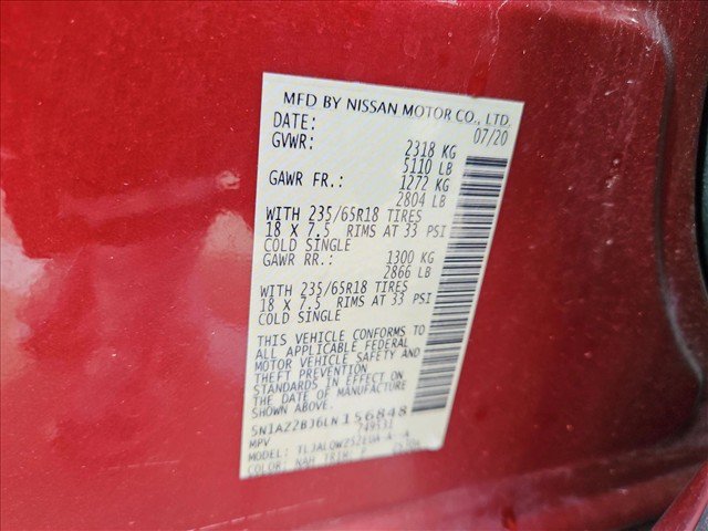 Used 2020 Nissan Murano SV w/ Premium Package FWD image 24