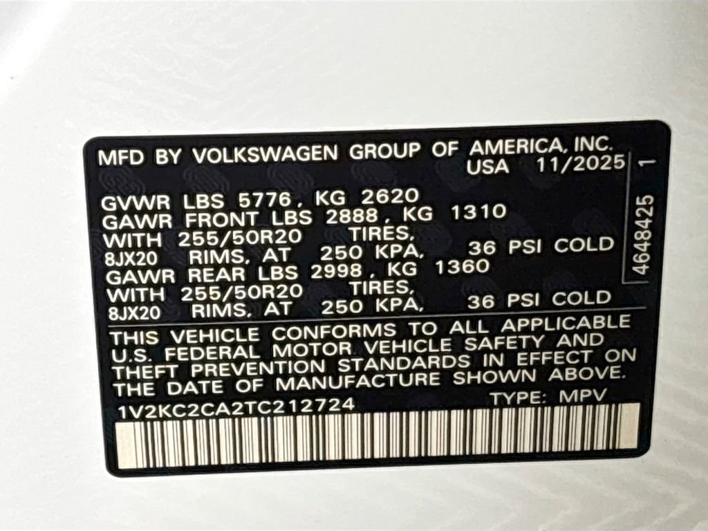 New 2026 Volkswagen Atlas Cross Sport SE image 25