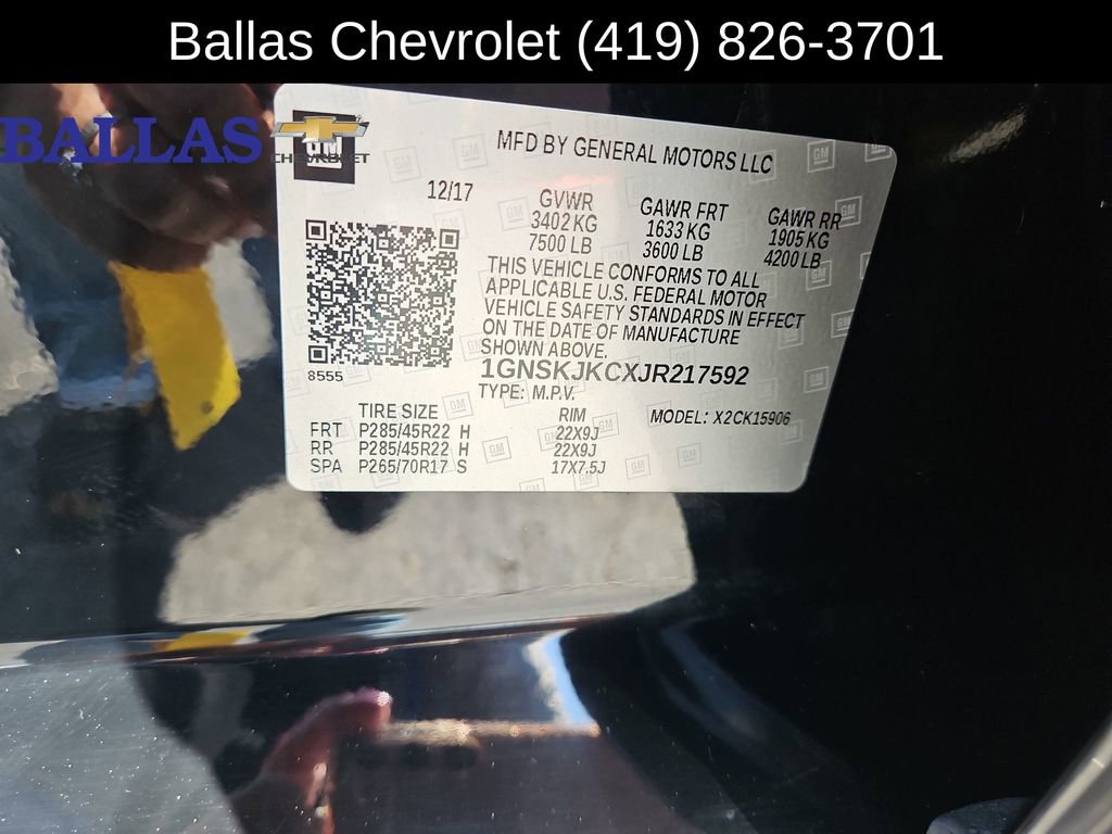 Certified 2018 Chevrolet Suburban Premier AWD/4WD image 35