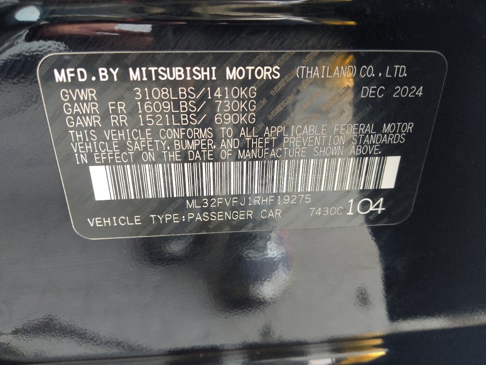 Used 2024 Mitsubishi Mirage G4 SE FWD image 33