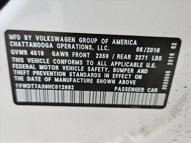 Used 2017 Volkswagen Passat 1.8T R-Line image 19