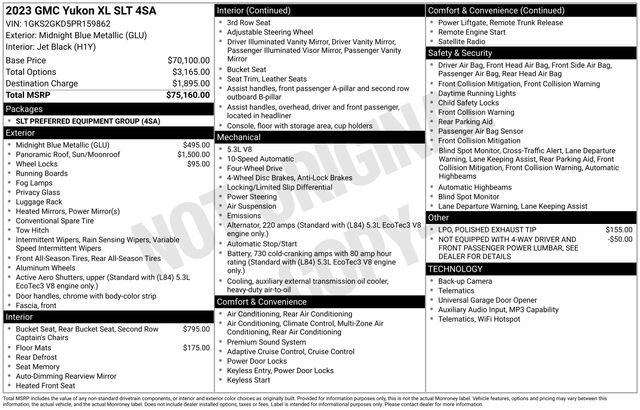 Used 2023 GMC Yukon XL SLT image 5